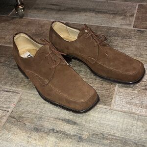 TAXY BY SKIPPER MADE IN ITALY MENS LEATHER LACE UP DRESS SHOES